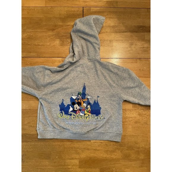 Walt Disney World Zip Up Hoodie Sweatshirt Toddler M “Where Dreams Come True" - Picture 2 of 8